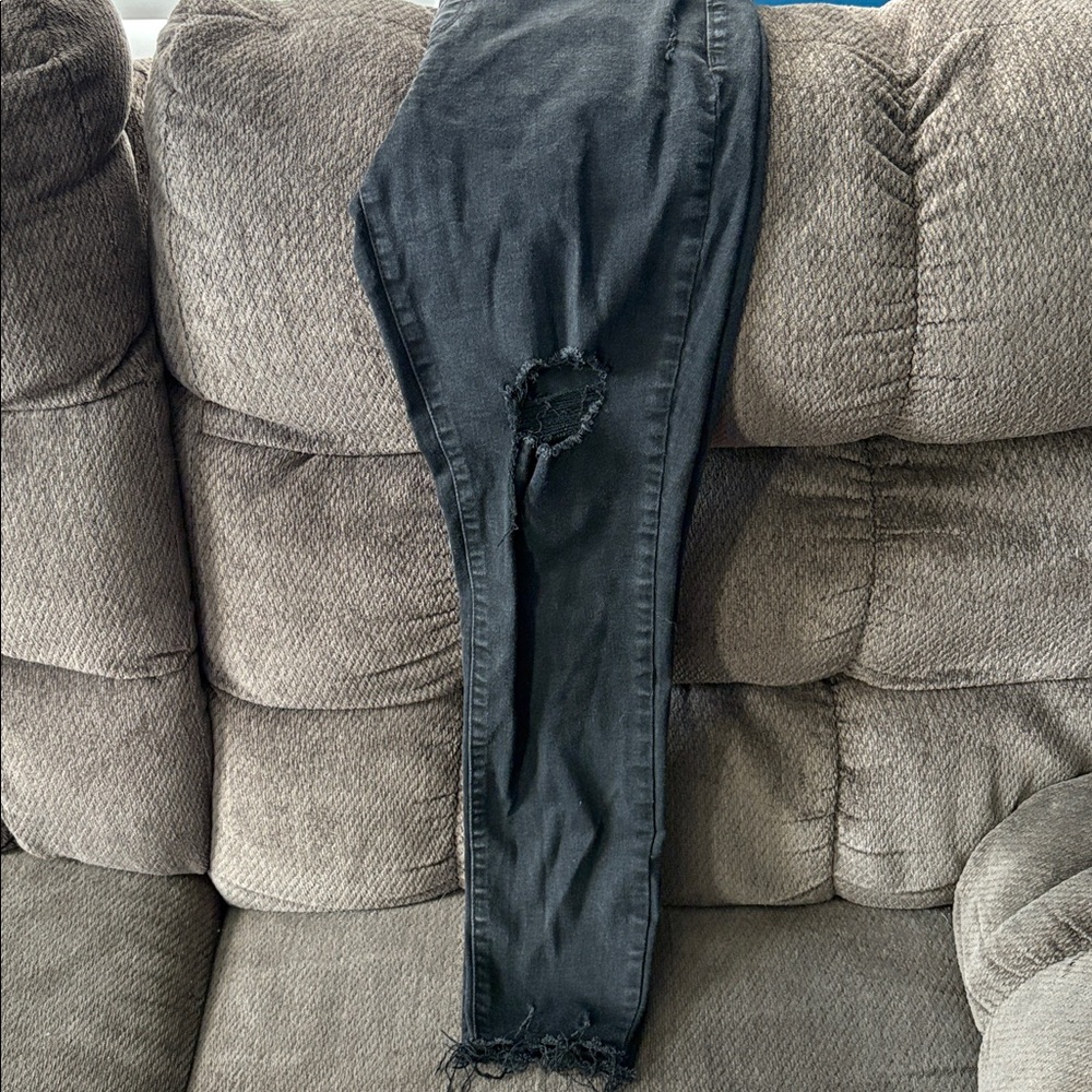 Old Navy Gray Rockstar Super Skinny Jeggings